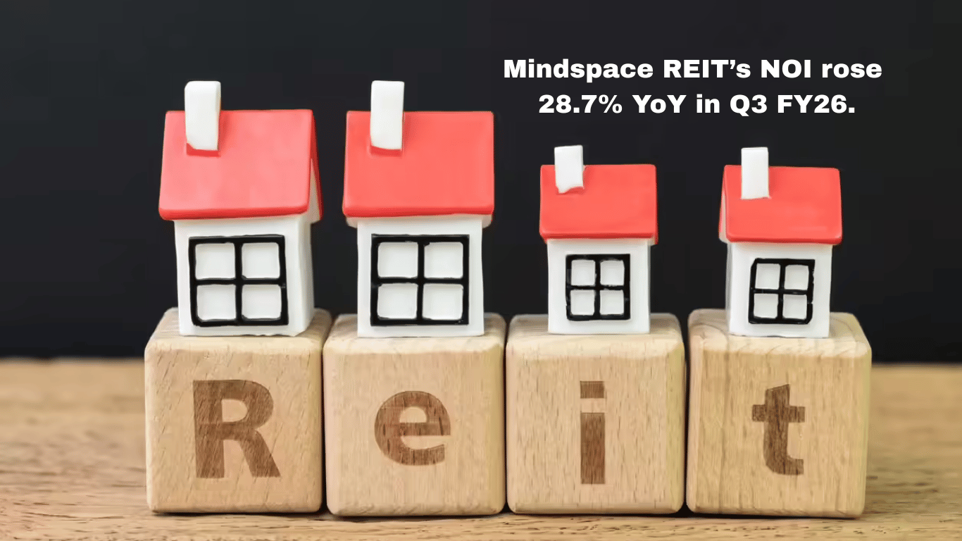 Mindspace Business Parks REIT Reports 28.7% YoY Growth in NOI in Q3 FY26​