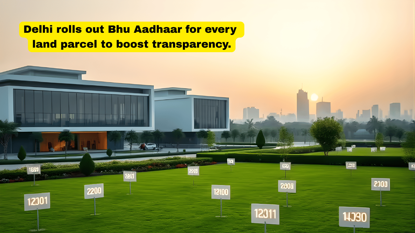 Delhi Launches Bhu Aadhaar to Digitally Identify Every Land Parcel with 14-Digit Unique ID