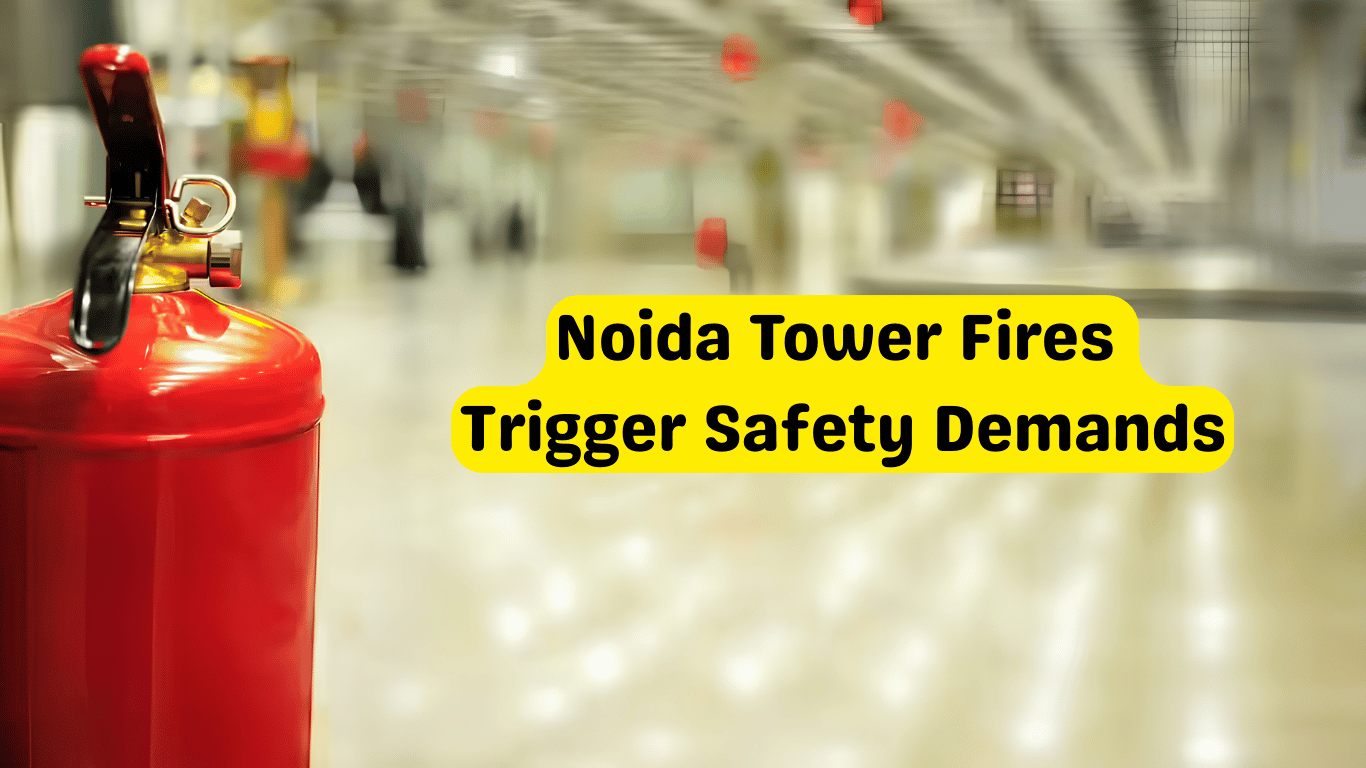 Noida High-Rises Face Fire Safety Concerns After Recent Blazes, Residents Demand Stronger Regulations​