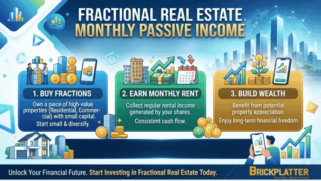 How Fractional Real Estate Generates Monthly Passive Income